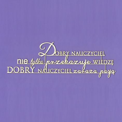 Tekturka Crafty Moly Napis G9 - Dobry Nauczyciel